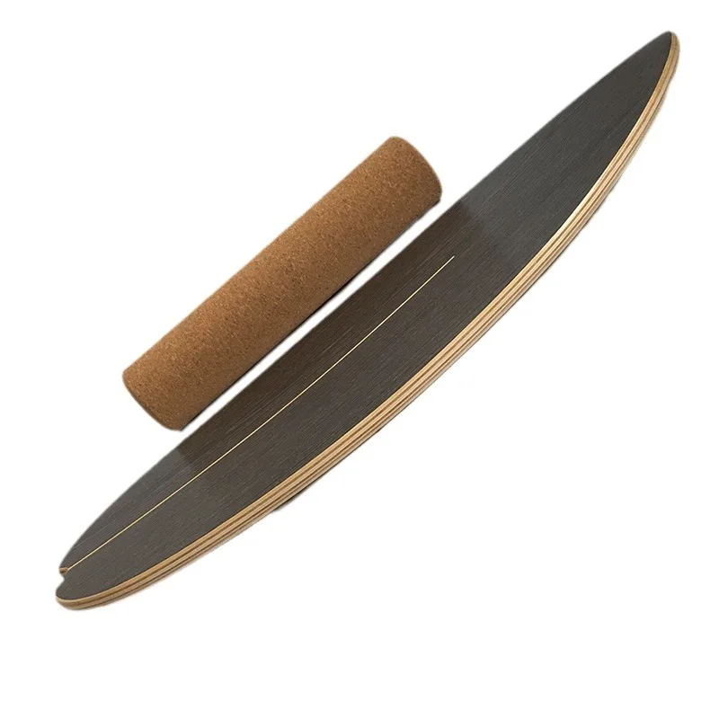 

Wooden balance board, roller type, ski yoga core balance trainer, fitness aids