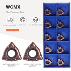 Быстрое твердосплавное сверло WCMX030208, WCMX040208, WCMX050308, WCMX060308, WCMT080412FN, считывающее лезвие лопасти дрели, из нержавеющей стали