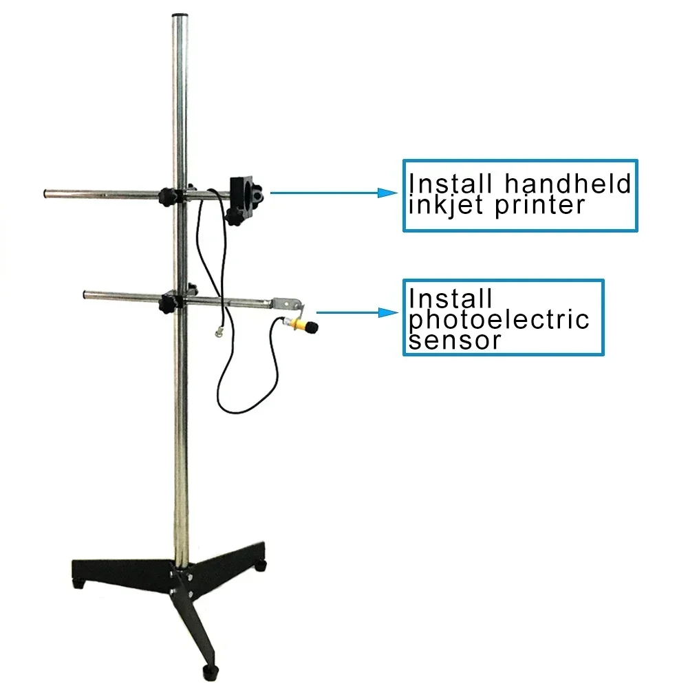 Sensor de interruptor fotoeléctrico + soporte de impresora de inyección de tinta portátil soporte de impresora de inyección de tinta soporte de línea de producción