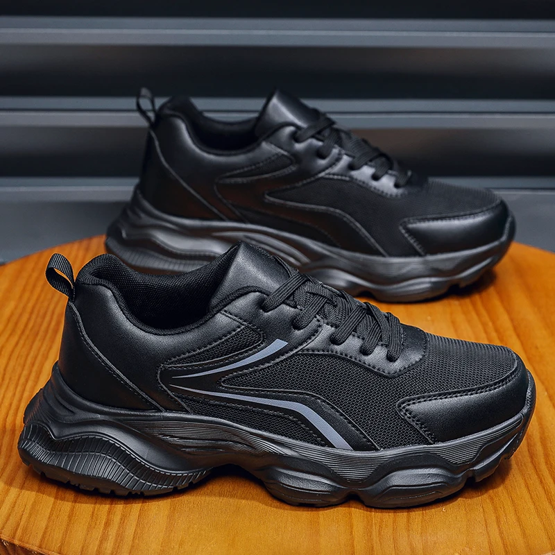 أحذية رياضية كاجوال للفصول الأربعة للرجال موضة جديدة للخروج ونعل سميك وخفيف الوزن وقابل للتنفس ومقاوم للاهتراء أحذية رياضية كاجوال مريحة