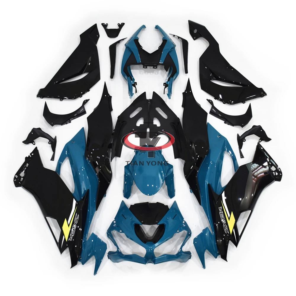 

Bodywork Cowling Injection Deep Blue Black Motorcycle For Kawasaki ZX6R 2019 2020 2021 2022 2023 2024 Full Fairing Kit