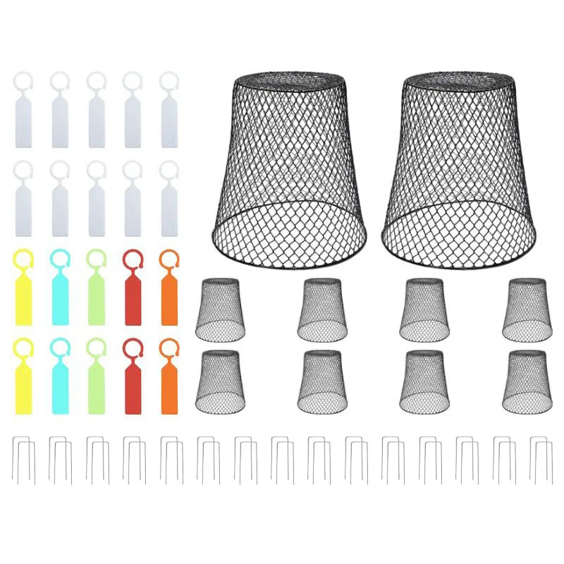 10Pcs Metal Plant Protection Cover 23x23x15cm Garden Cage For Outdoor Vegetable Flower Growing Support
