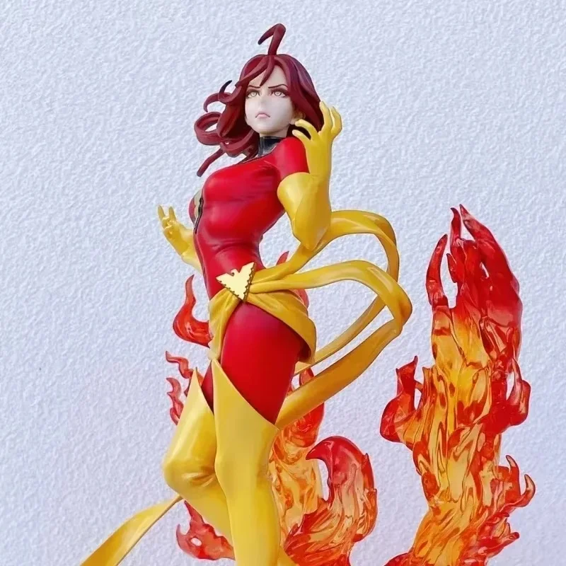 Marvel Anime X-Men Dark Phoenix Model Scene, Beautiful Girl Box-Packed, Animal Statue, Hobby Collecemballages Toy, Decor, Holiday Gift