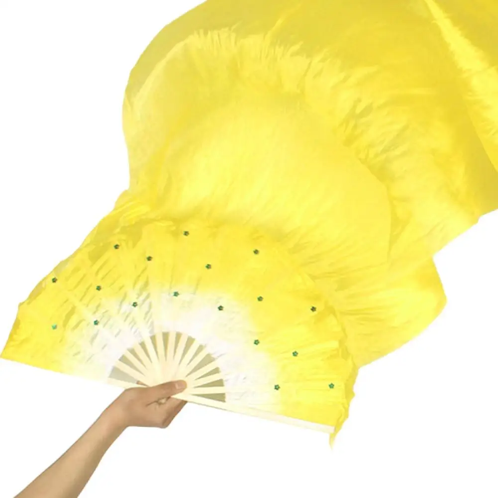 150cm Belly Dance Fan Dancer Practice Long Bamboo Fans Belly Dance Fans Switch Willowy Dancing Fans Stage Performance Fans