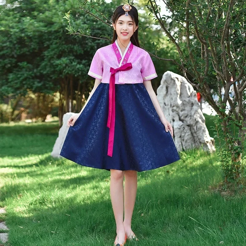 2026 2024 Women Hanbok Dress Traditional Korean Fashion Summer Retro Court Stage Performance Clothing Ancient Cos XNKXR view 5