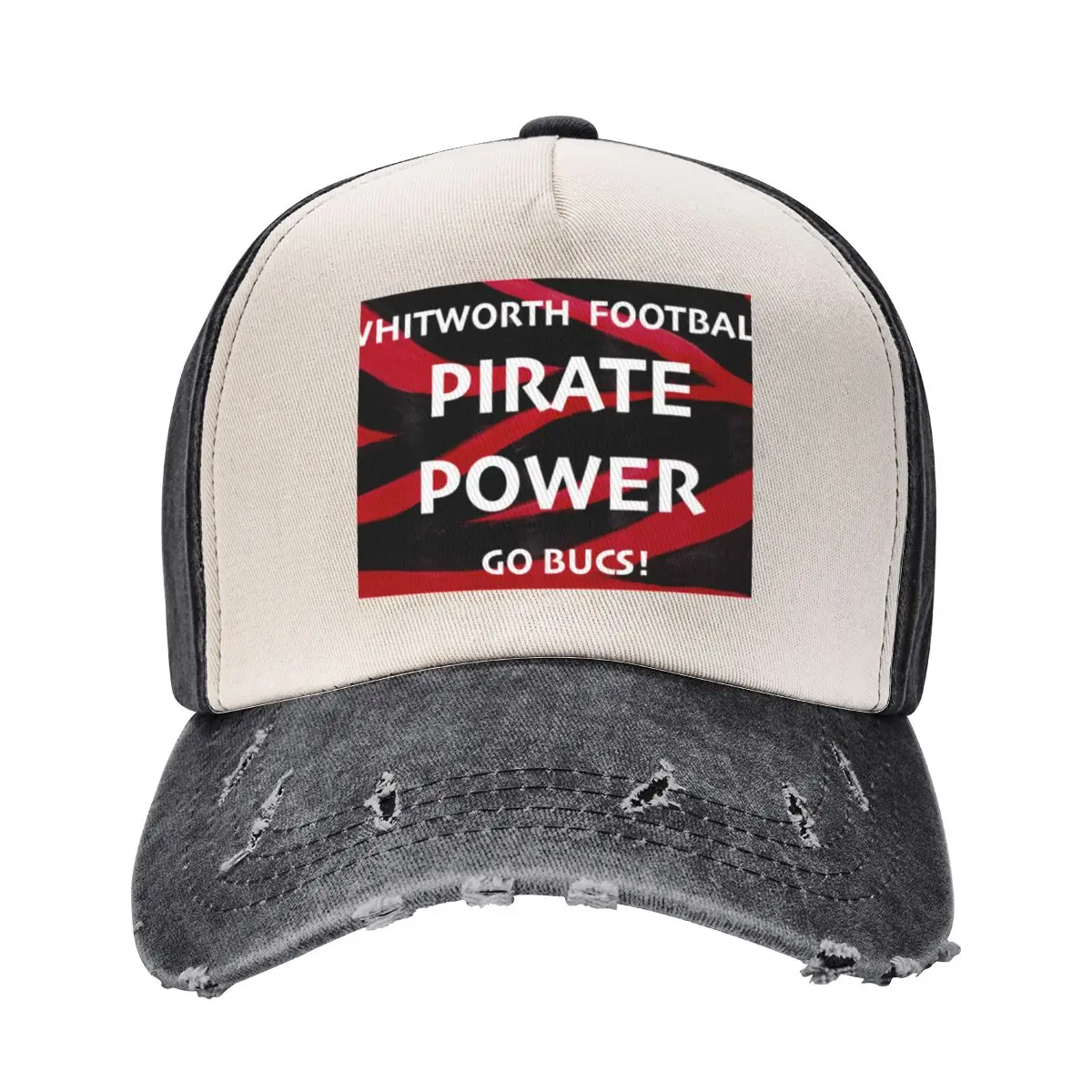 

Whitworth Football Pirate Power Baseball Cap Hat Luxury Brand birthday fishing hat Male Women's