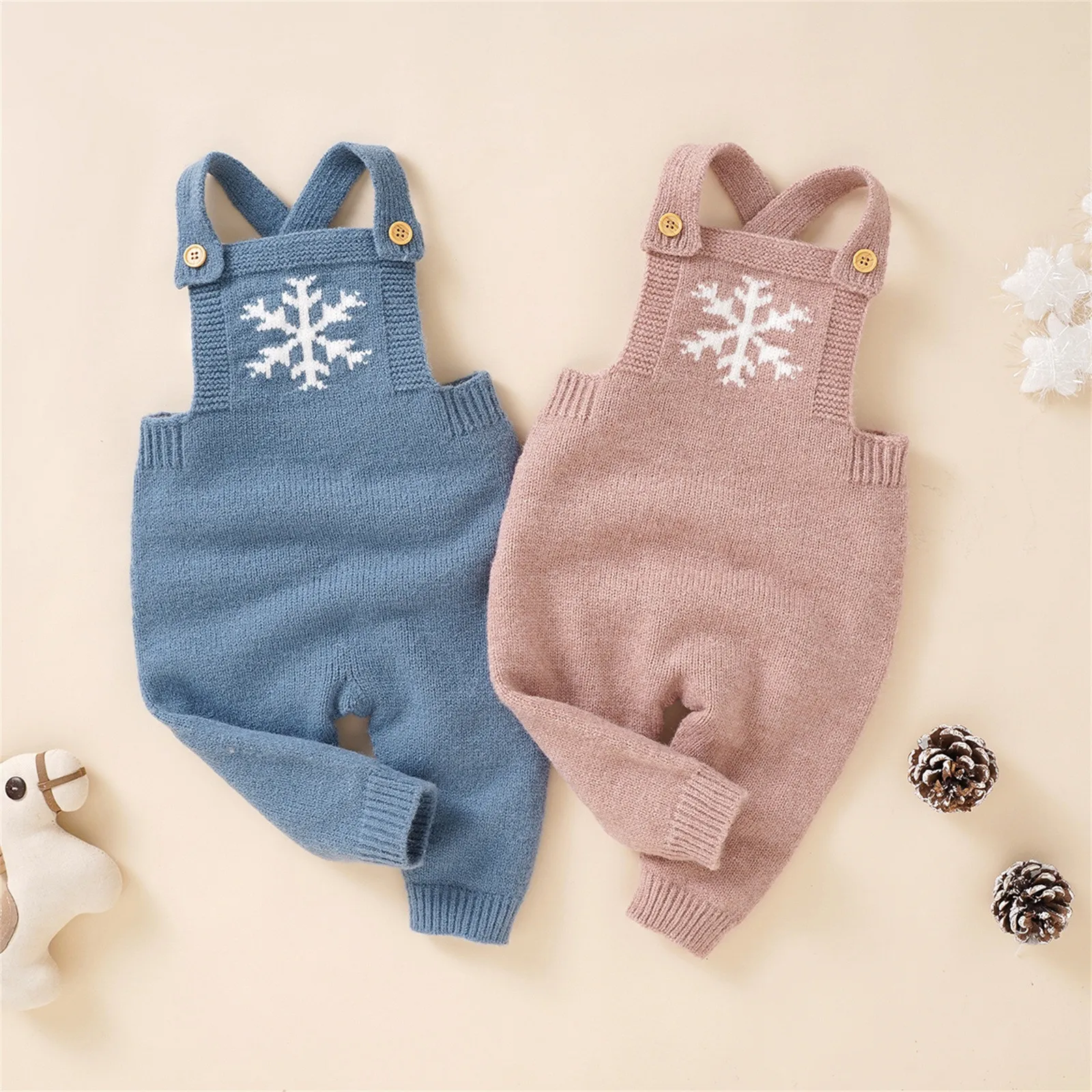 Baby Rompers Sleeveless Knitted Newborn Boys Girls Jumpsuits Hats 2pcs Outfits Sets Autumn Casual Outwear Toddler Infant Clothes