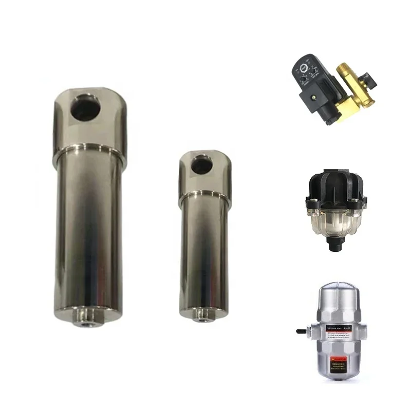 

High Pressure 30 40 Bar Compressed Air System Stainless Steel Main Line Filter with Drain Valve for Refrigerated Air Dryer