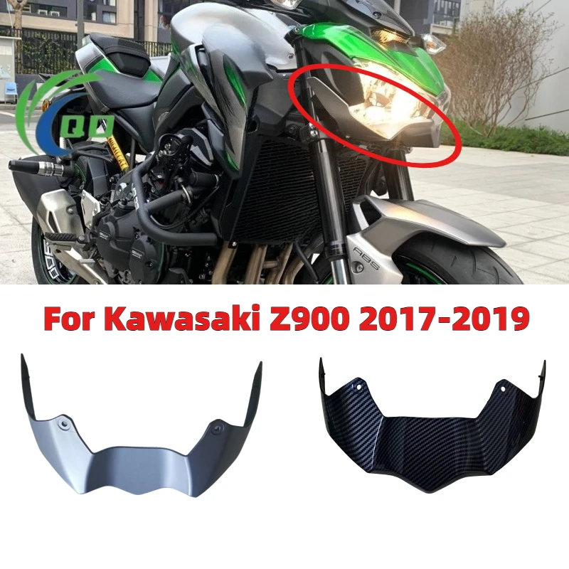 

Motorcycle Lower Front Headlight Cover Head Light Fairing Beak Cowl Fit For Kawasaki Z900 Z 900 2017 2018 2019
