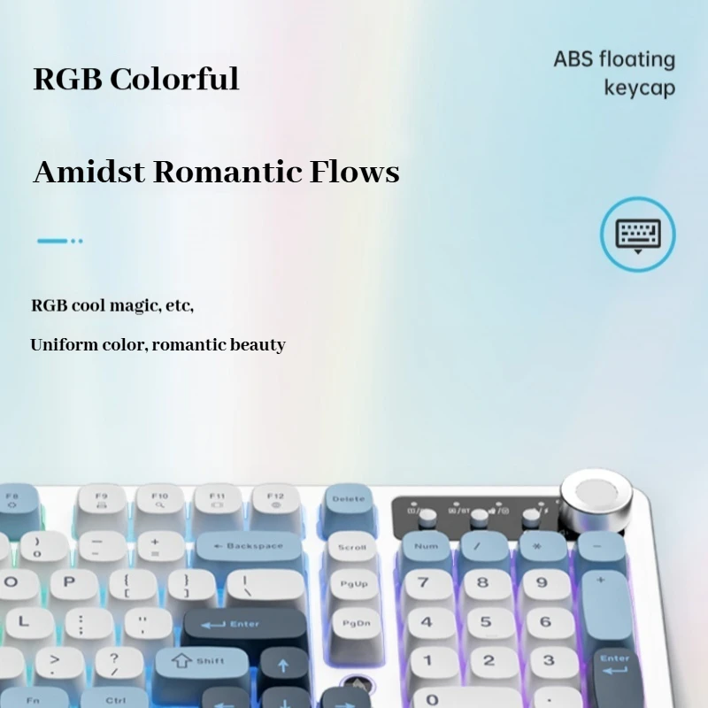 Ajazz AF98 Thri-Mode Office Keyboard Wireless Bluetooth E-Sports Game Special Mechanical Hand Type Office Computer  Keyboard