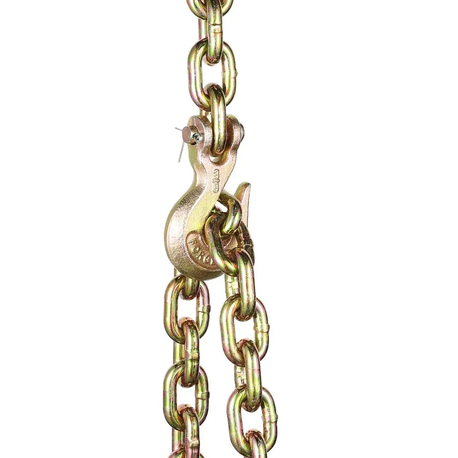 

Binder Chain G80 Tie Down Tow Chain with Two Hooks 3 8 x 10.3' 7100 lbs