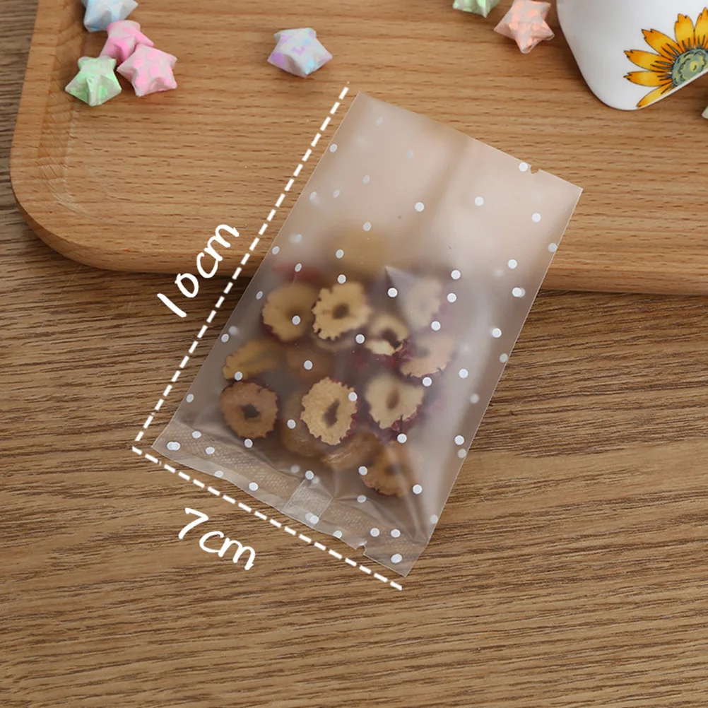 

100pcs Cookie Bags Plastic Favor Star Pattern Translucent Food Packing Treat Dessert Party Supplies For Candies Pastry Safe