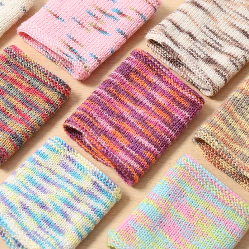 250g/set Segment Dyeing Wool Yarn for Crochet Knitting Sweater Scarf Hat Vest Diy Comfortable Warm Soft Fluffy Gradient Thread