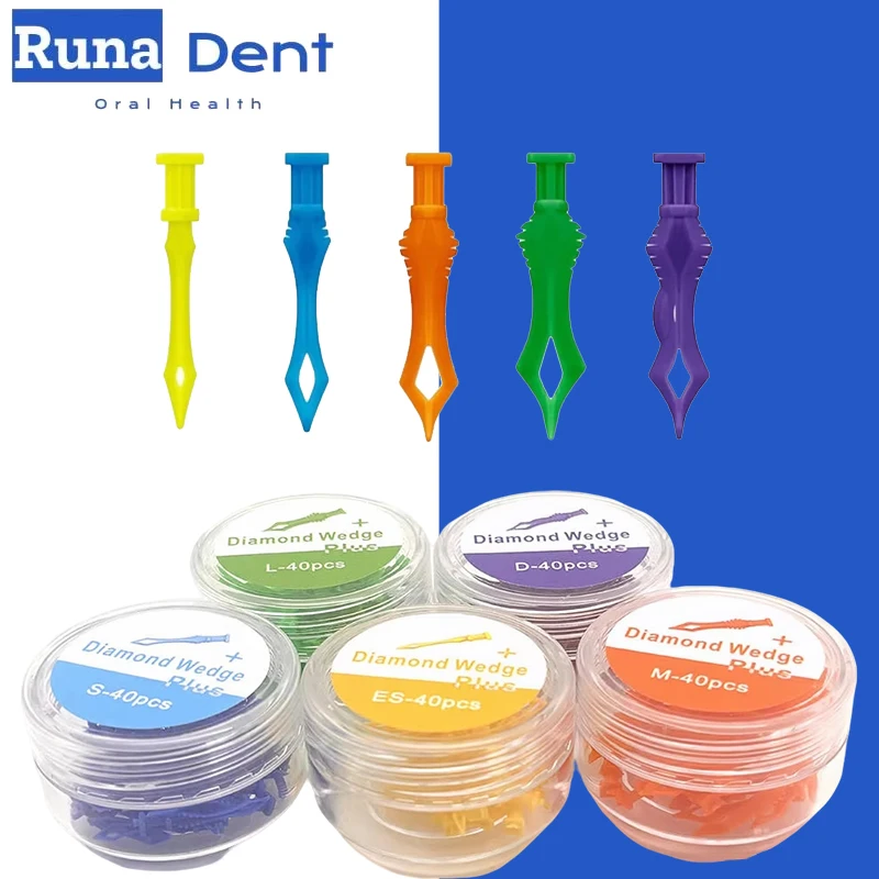 Dental Wedges & Matrix Kit Diamond Plastic Adaptive Perfect Contact Restoration Filling Set