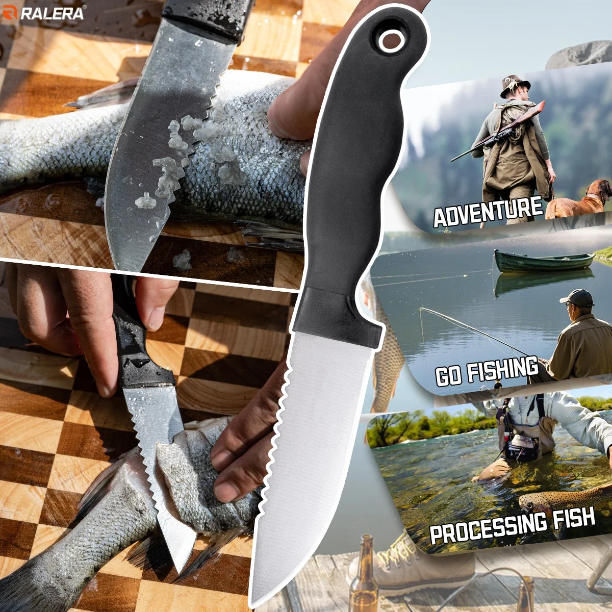 Angelzangen-Ausrüstung: Fischgreifer, Angelzange, Fischschere, Angelmesser, Komplettset, unverzichtbar für den Angler – Detail 5