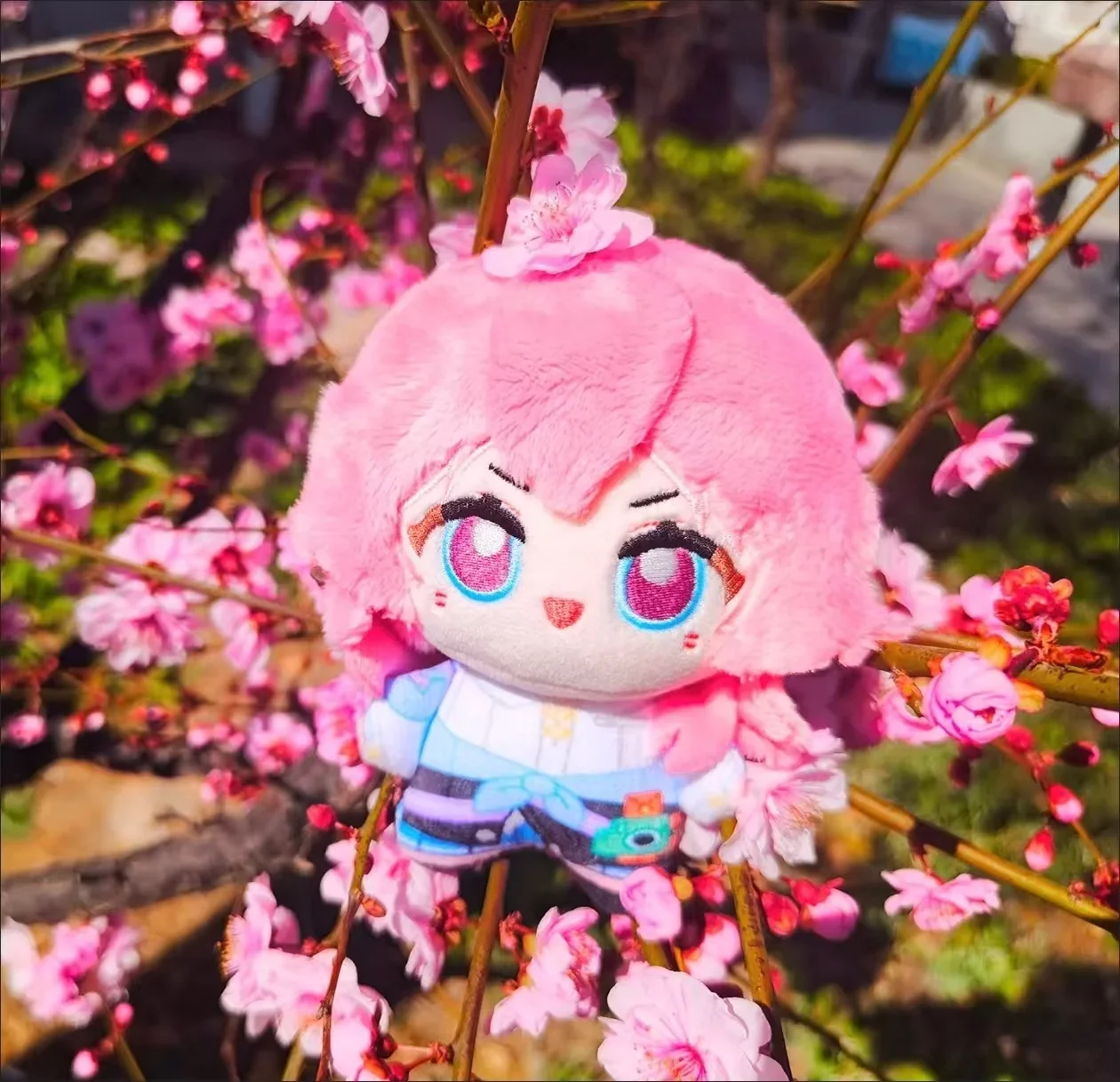 

Stuffed 10cm Game Honkai:Star Rail Trailblazer Star Sigil March 7th Cute Printed Cotton Doll Surprise Birthday Gift for Kids
