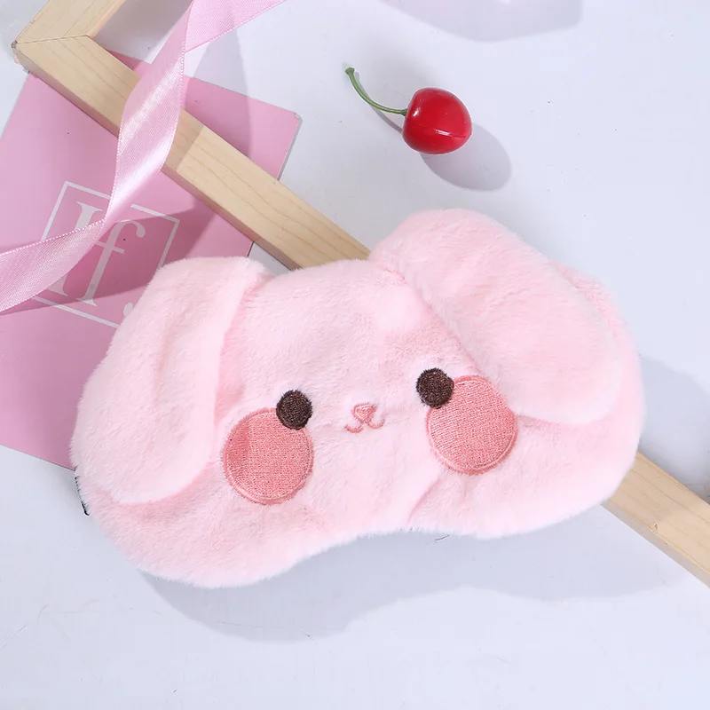 1pc Sleeping Mask Sleeping Blindfold Soft Plush Eye Masks Cute Cat Eye Cover peluche Mask eyeppatch Nap Health Eye Cover