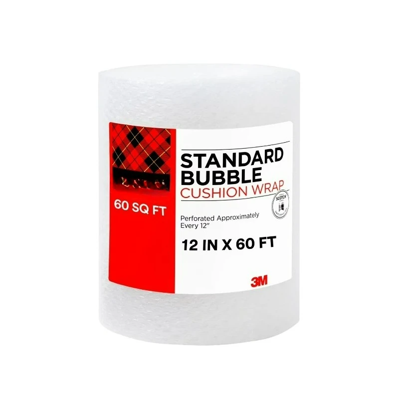 

Bubble Cushion Wrap, 60ft. x 12in., Standard Bubble, 1 Roll