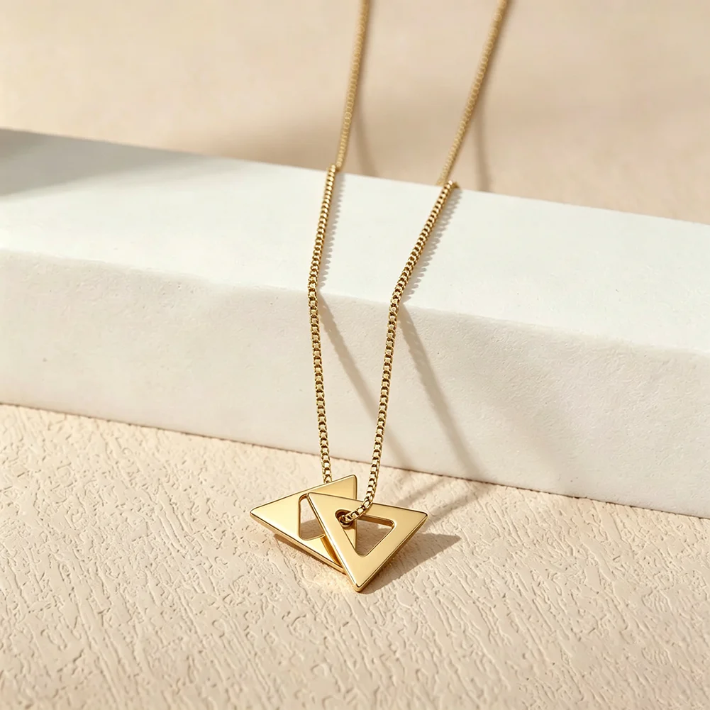 Two-Tone Star of David Necklace Handmade Jewish Judaica Star Pendant Jerusalem Shema Yisrael Religious Protection Jewelry Gifts