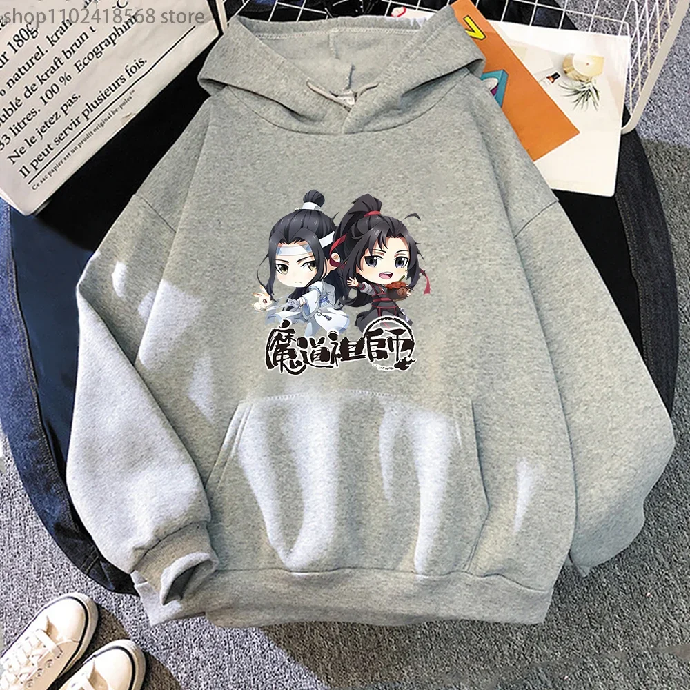 Sweat à capuche à manches longues Mo Dao Zu Shi pour hommes et femmes, sweats à capuche Anime, Streetwear Harajuku, automne, hiver, Y2K