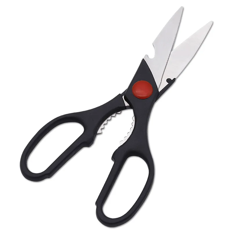 Funzionale in acciaio inox risparmio di sforzo manico forbici da cucina osso di pollo pesce noce Clip apribottiglie multiuso PP