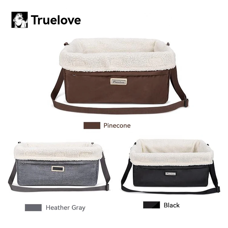 Truelove Dog Car Seat Bed Foldable Washable Pet Booster Seat for Small Dogs Cats Travel Carrier for Small Dogs Cats TLX7971
