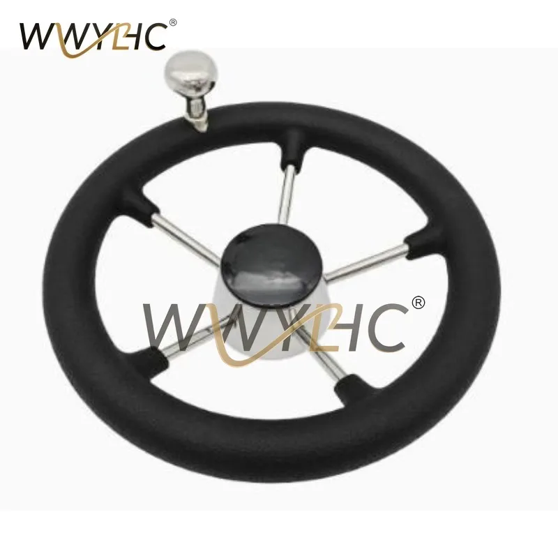 Suitable for 11 Inch Black Foam Steering Wheel with Grip Yacht Accessories
