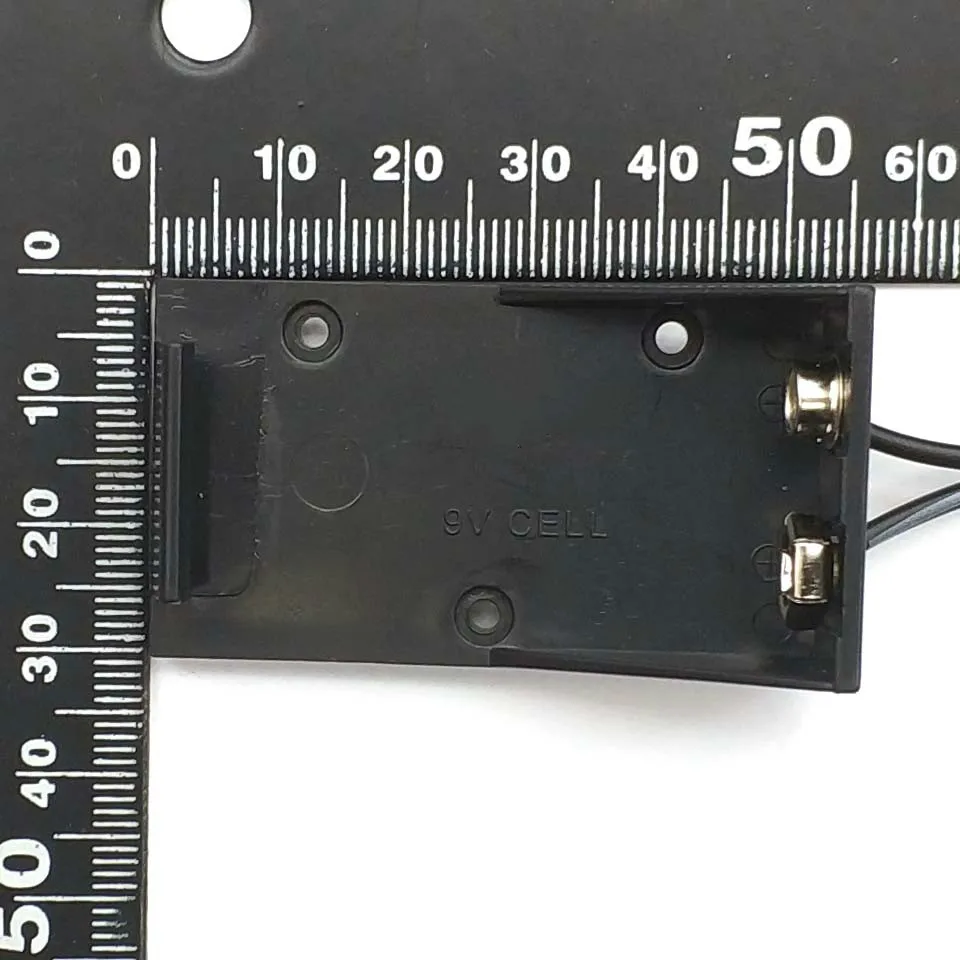 Новый корпус держателя батареи 9 В, провод с вилкой 5,5*2,1 мм