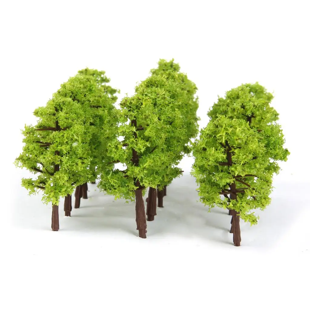 20x Model Trees Architecture Train Railway Scenary Layout 0