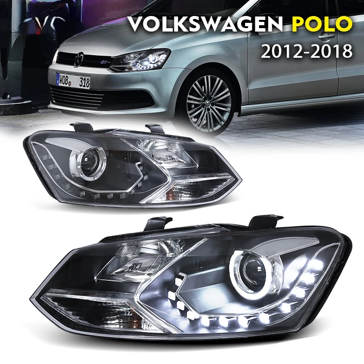 For Volkswagen Polo cross  headlight 2012- 2018 modified headlight assembly front light