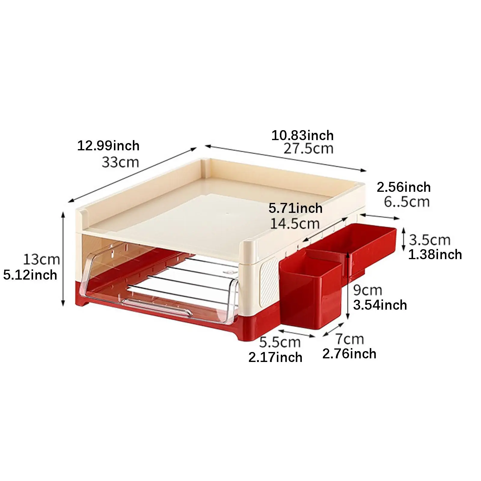 Desktop File Holder Organization Stylish Save Space Multi Layer Multiuse File Paper Sorter for Home Workstation Office Supplies