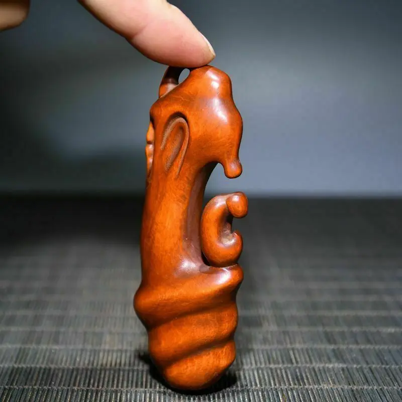 Chinese Boxwood Wood Carving Exquisite Statue Collection Nice Art Work Decor Art