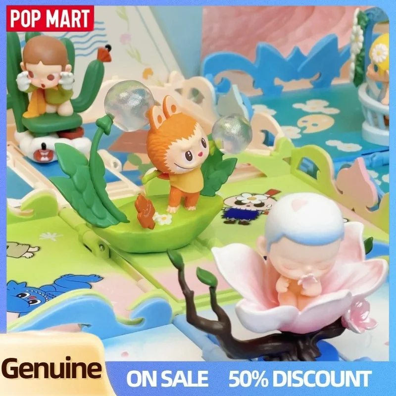 Authenti Pop Mart Gift For You Greeting Card Series Blind Box Kawaii Desk Decor Collectible Mystery Box Toy Kids Christmas Gifts