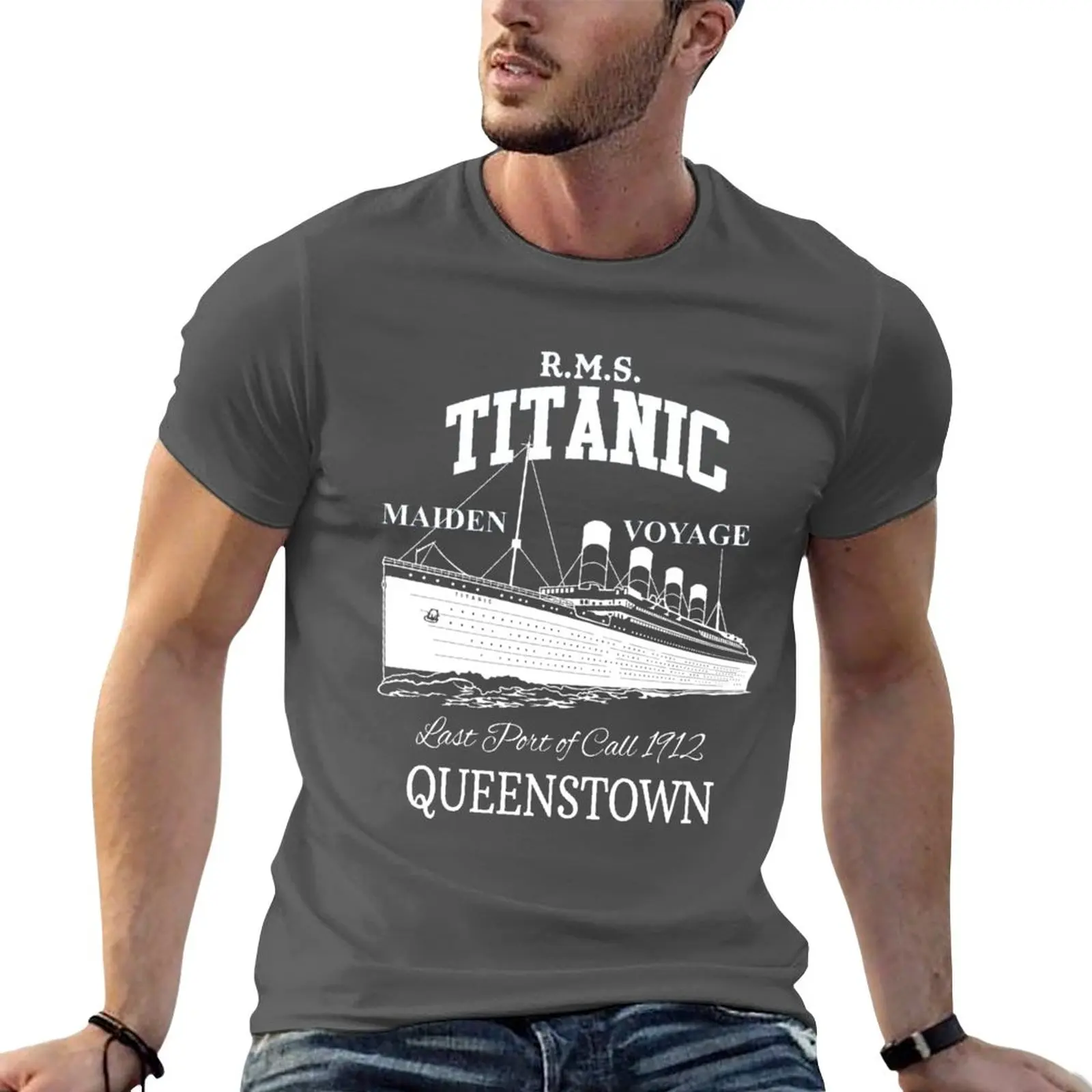 New Titanic Vintage Poster Cruise Sinking Ship Atlantic Ocean Voyage T-Shirt quick-drying t-shirt mens big and tall t shirts