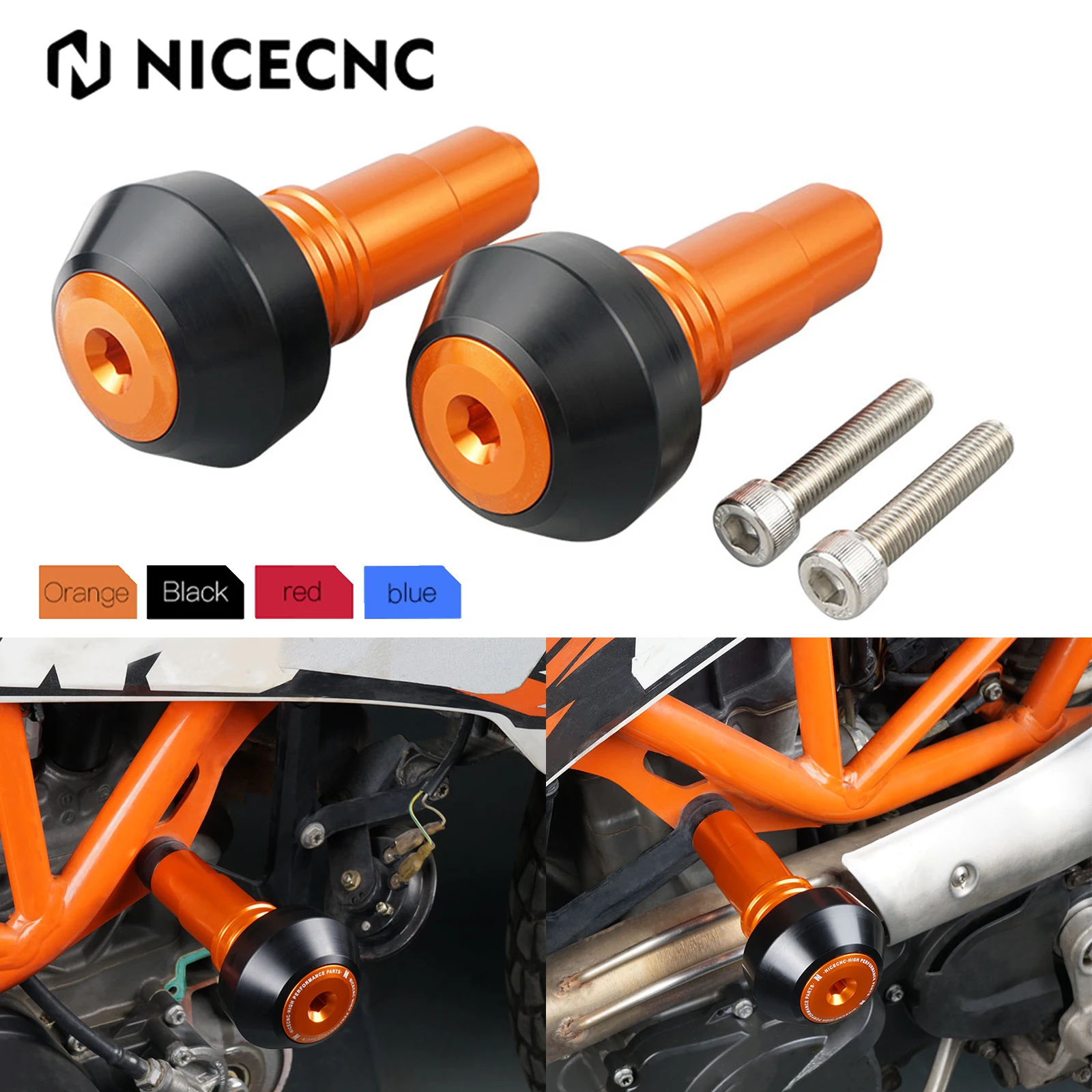 

For KTM 690 Enduro SMC R 2008-2024 Frame Sliders Protectors Husqvarna 701 Supermoto 701 Enduro 2016-2024 GasGas 700 SM ES 2024