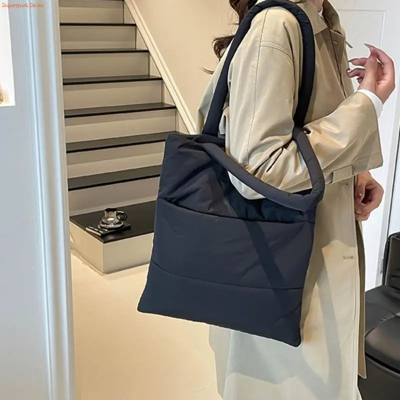 

Q5WE Сумка-тоут Легкая рабочая сумка-тоут с отделениями Стеганая сумка на плечо Сумки для путешествий, покупок в спортзале