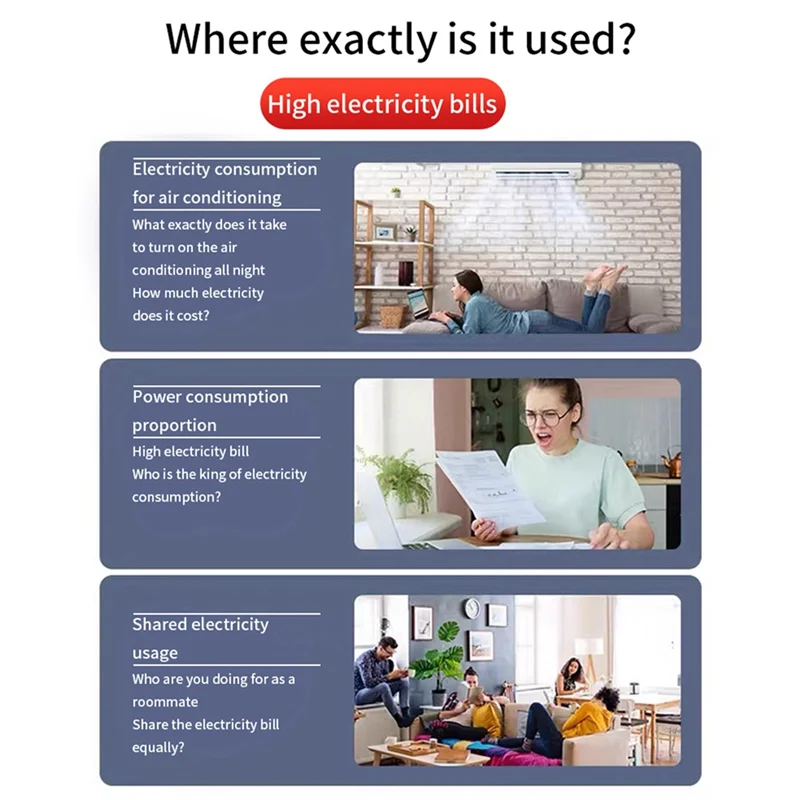 

2025 Новый измеритель электричества Интеллектуальный счетчик электроэнергии 220 В Напряжение Ток Мощность Частотный коэффициент Измерители рельсового типа