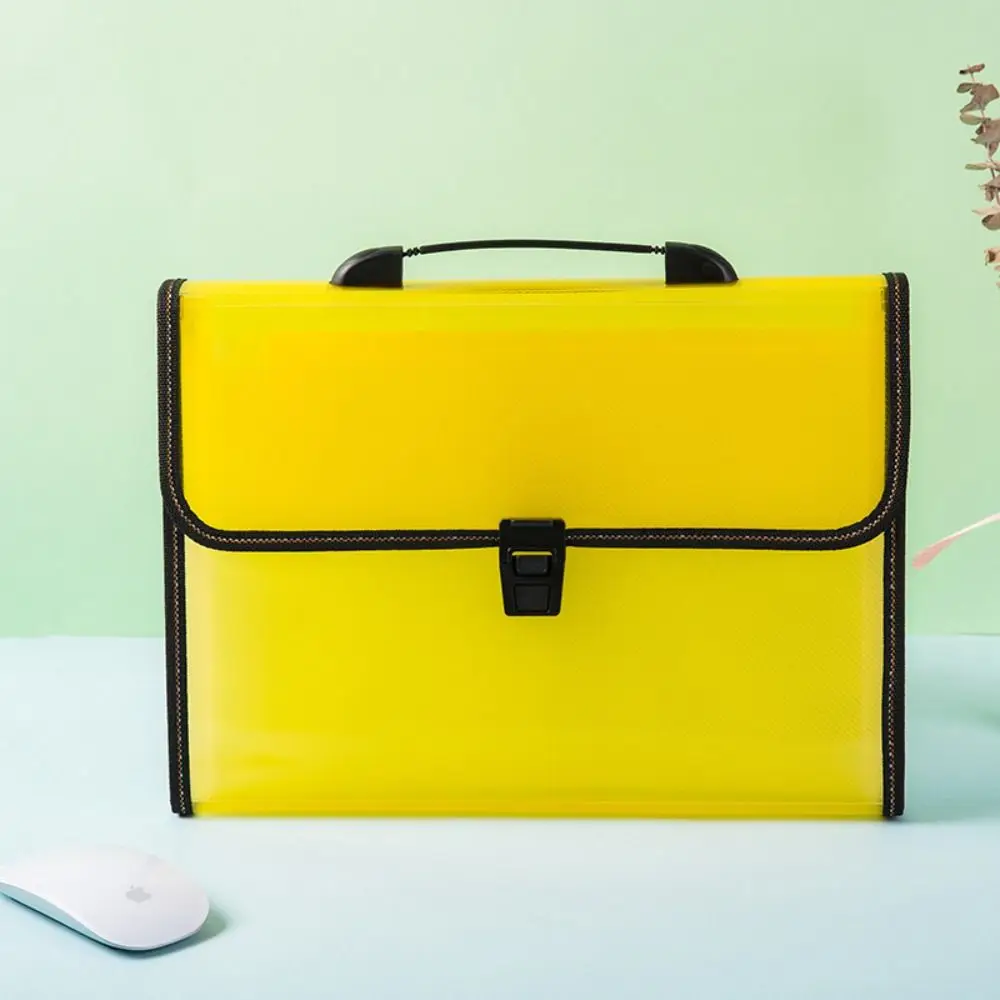 13 Pocket Test Paper Storage Bag Waterproof Large Capacity Accordion File Folder Portable Dustproof Handheld File Bag Stationery