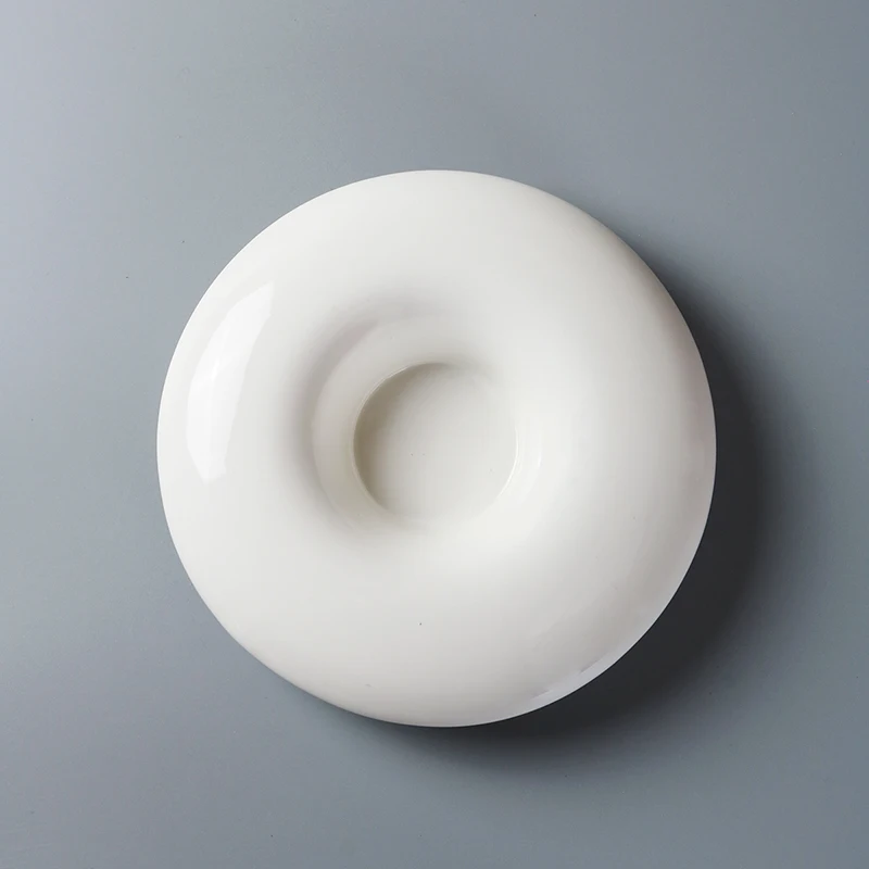 Creative White Ceramic Platter Fruit Salad Cold Dish Artistic Conception Dish Characteristic Modeling Kitchen Tableware Plates