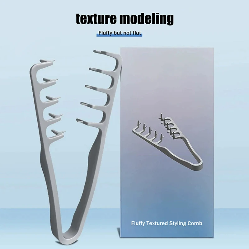 

Новая расческа для укладки волос с широкими зубьями, инструмент для создания объема и пышной текстуры, идеально подходит для мужчин, для всех типов волос, инструменты для укладки волос.