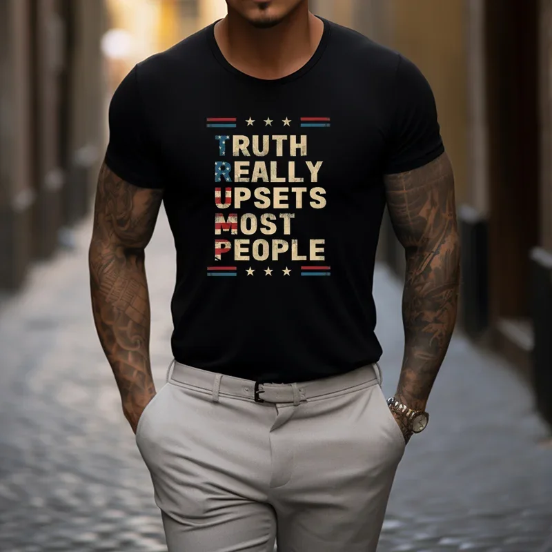 

Футболка мужская с графическим принтом, модная рубашка кросс-ФИТА в стиле Харадзюку, футболка с принтом, одежда Y2k