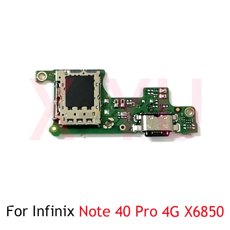 For Infinix Note 40 Pro 4G 5G X6850 X6851 USB Charging Board Dock Port Flex Cable Repair Parts