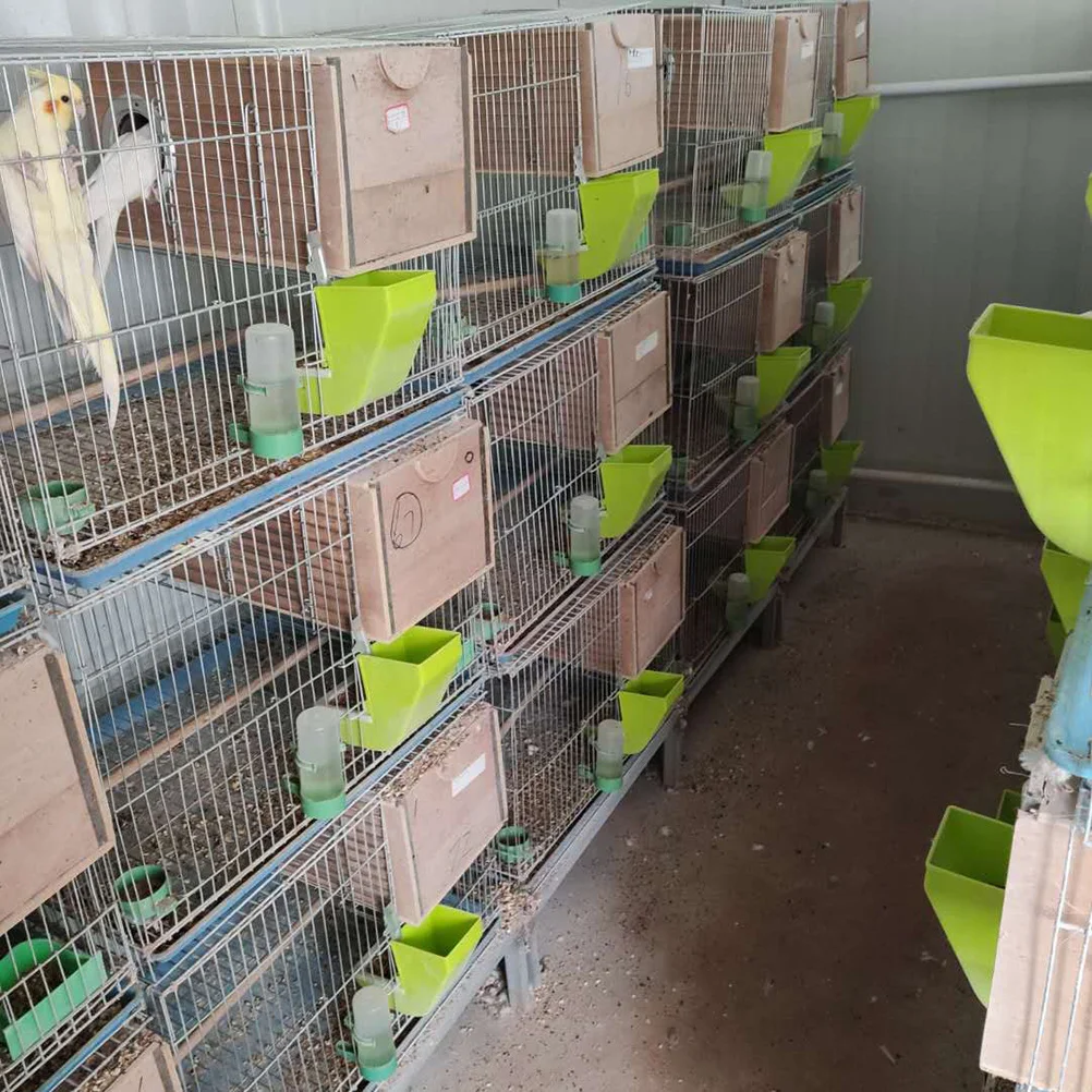 

1pc Parrot Feeder For Birds Food Container Hanging Feeding Cup Durable Bird Feeding Box Water Bowl Accessory Pet Supplies