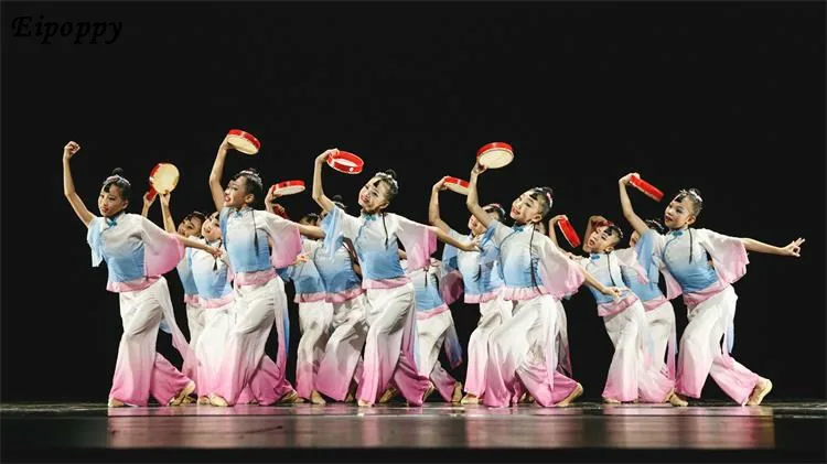 샤오 네덜란드 스타일 월 댄스 의류, 어린이 클래식 댄스 의상, 어린이 양코 의류, 새해