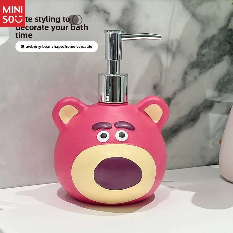 

Disney Lotso Bear Dispenser Bottle | Cute Pump Bottle for Lotion, Soap & Makeup Remover, Bathroom Organizer