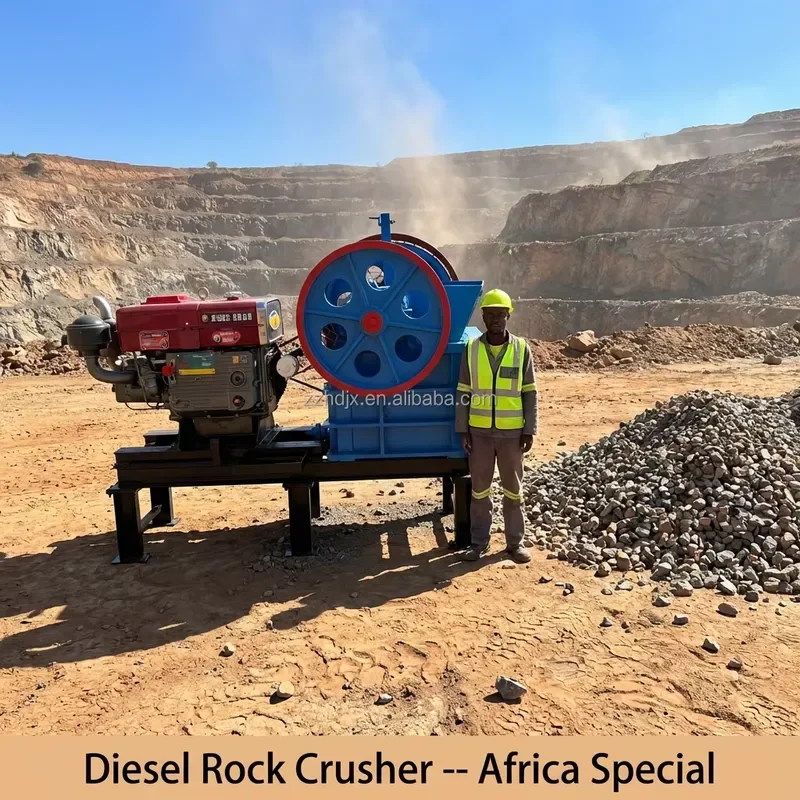 Portable Diesel Rock Crusher | No Electricity Needed | Factory Price for Africa