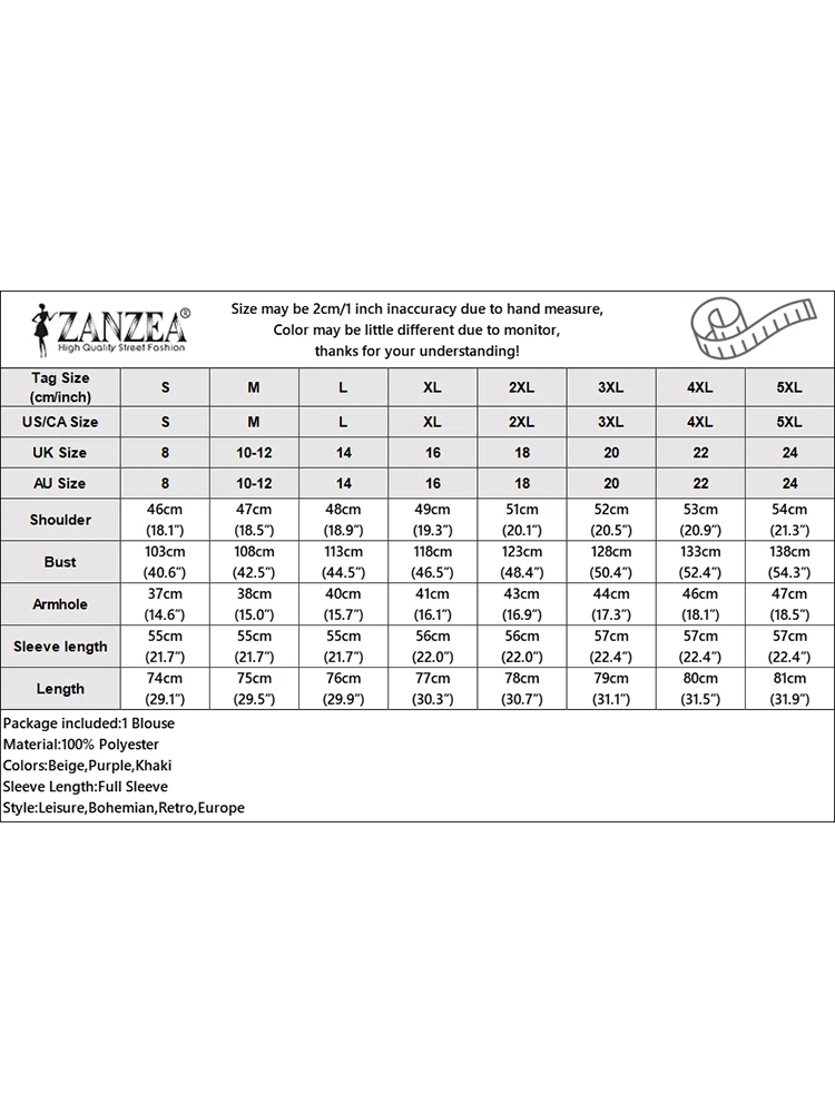 ZANZEA 2025 Fashion Printed Tops Islamic Hijab Turn-Down Collar Button Up Casual Shirts Muslim Flared Sleeve Woman Chemise Femme