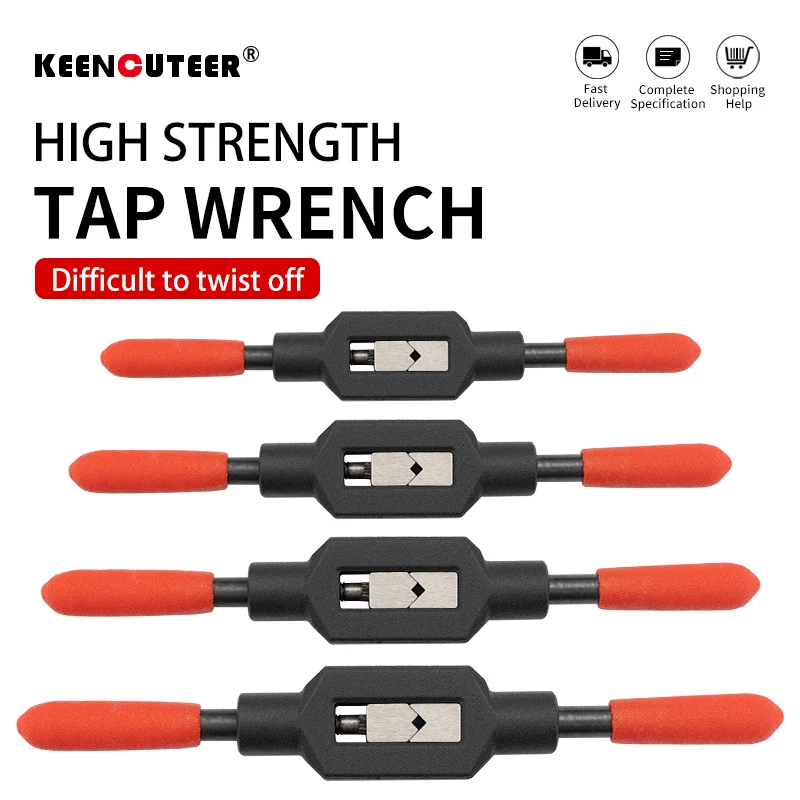 Adjustable Tap Wrench Handle for M1-M8~M9-M27 Metric Taps Superhard High Carbon Steel Tap Reamer Hand Threading Tools