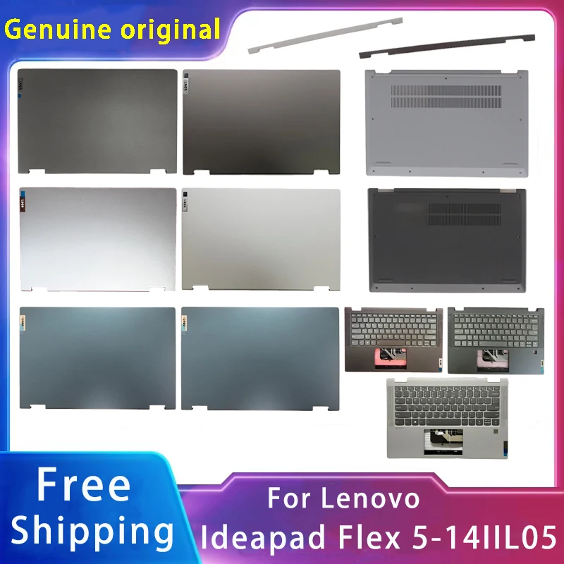 

New For Lenovo Ideapad Flex 5-14IIL05 14ITL05 ;Replacemen Laptop Accessories Lcd Back Cover/Keyboard/Bottom With LOGO