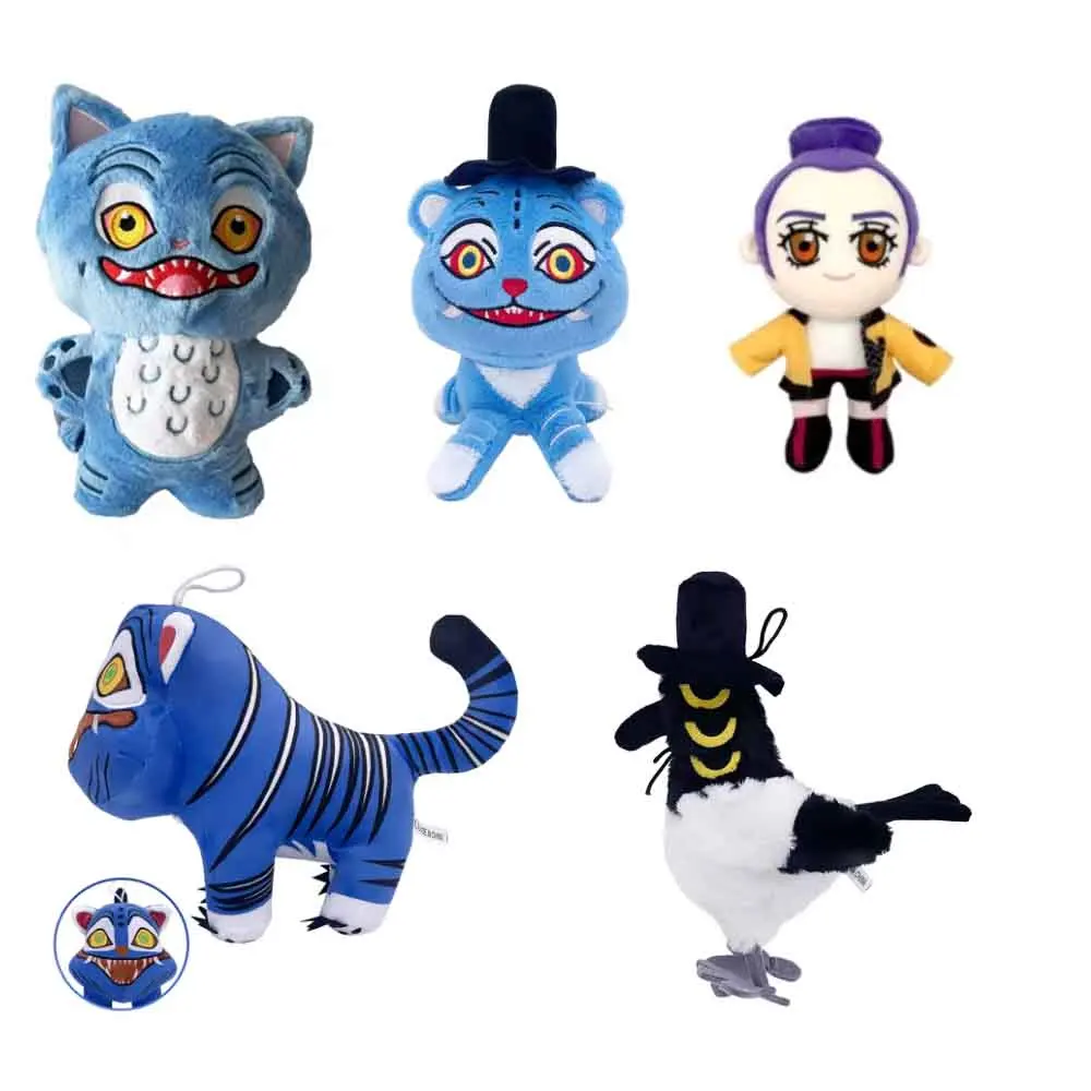 

10-12 шт., плюшевая игрушка «Охотники на демонов», «Охотники на демонов», аксессуары Kpop, игрушка, плюшевая кукла с тигром K Pop, подарок на день рождения